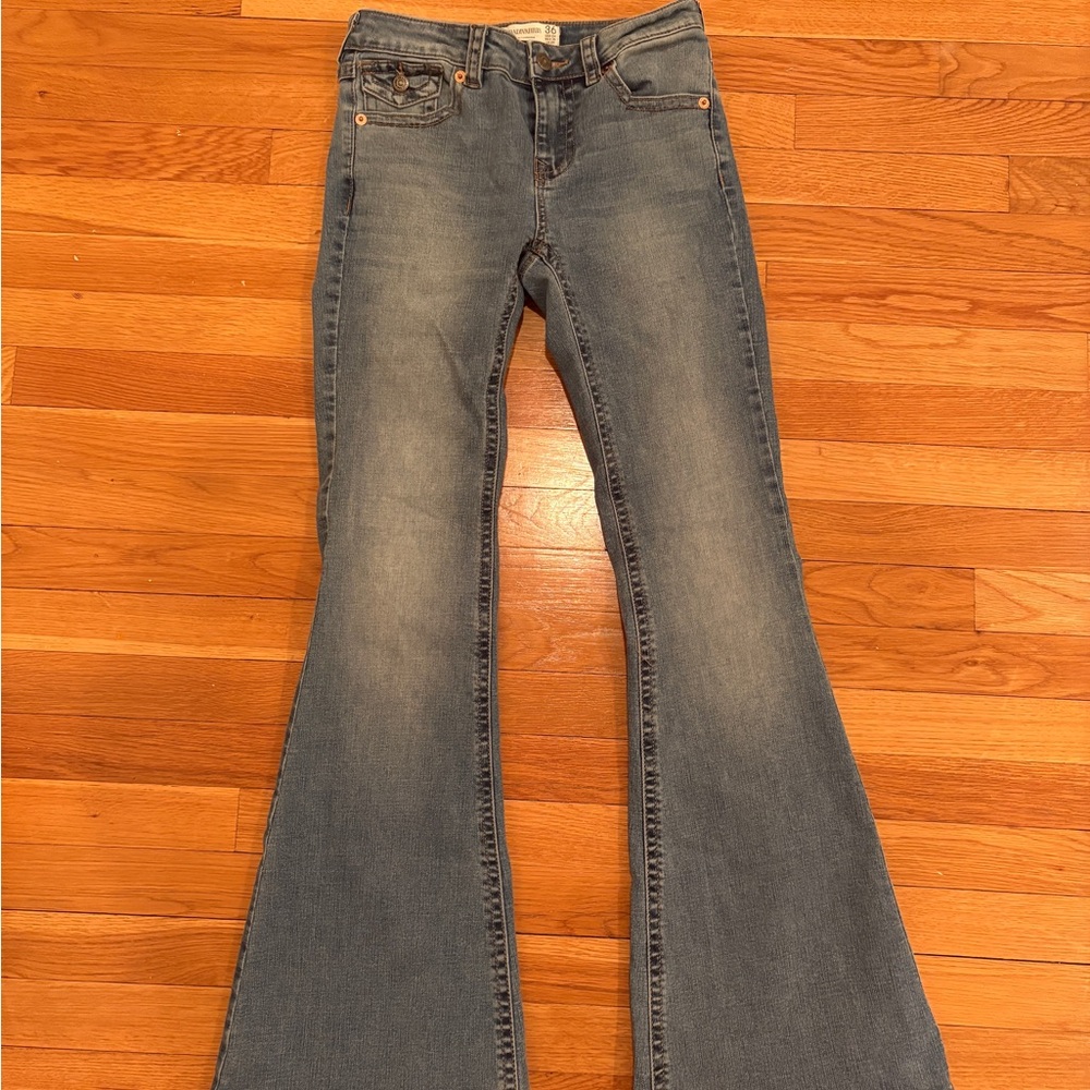 Women's Flared Blue Jeans